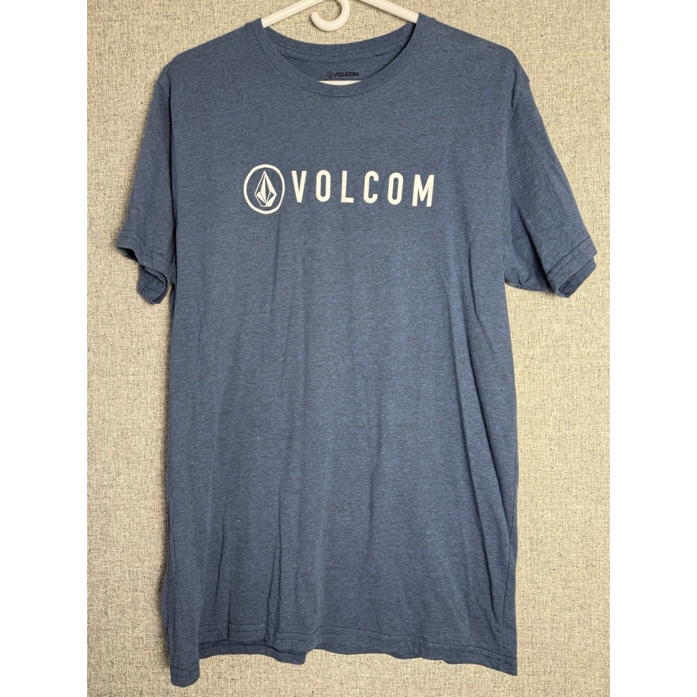 Volcom T Shirt Heathered Blue Short Sleeve Skate‎ Surf  LARGE